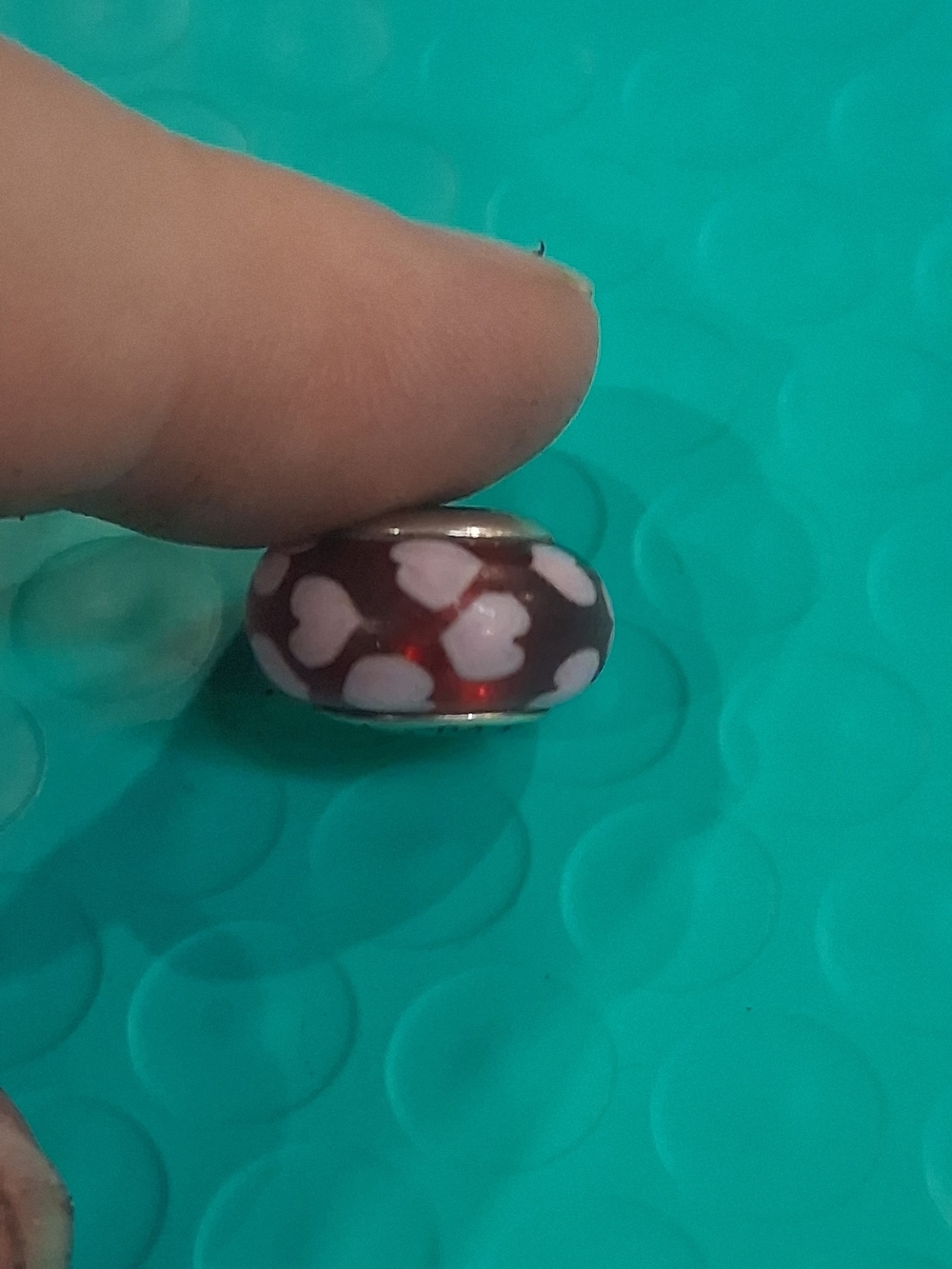 Pandora Red Love Murano Glass Charm